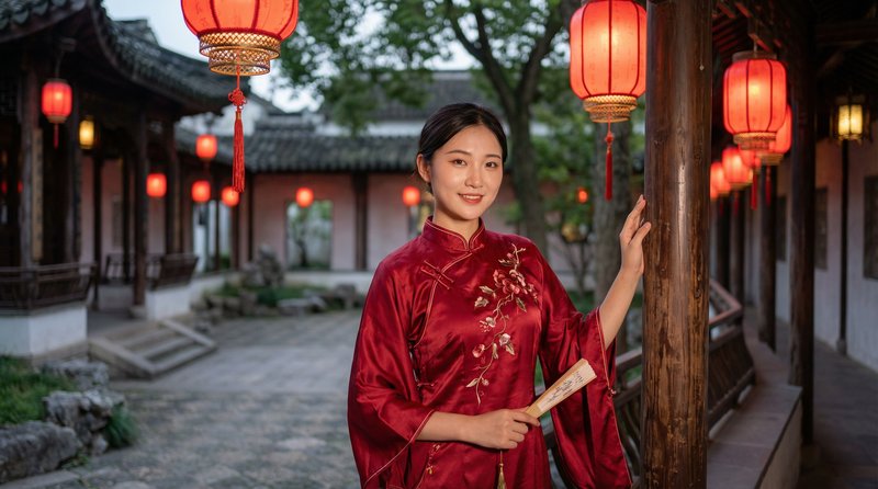 糖心vlog国风视频：旗袍之美传统文化视频演示